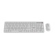 Gembird KBS-WMS-01-W Silent key Pro Business wireless desktop set, white, US layout