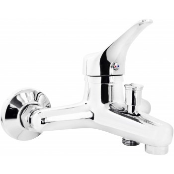 Wall-mounted bathtub mixer