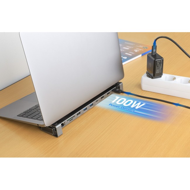 MANHATTAN 10-in-1 4K USB-C PD Dockingstation 2xHDMI MANHATTAN 10-in-1 4K USB-C PD Dockingstation 2xHDMI
