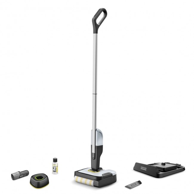 K rcher FC 2-4 Electric mop Battery Dry&wet Bagless Black, Grey, White 2.5 Ah