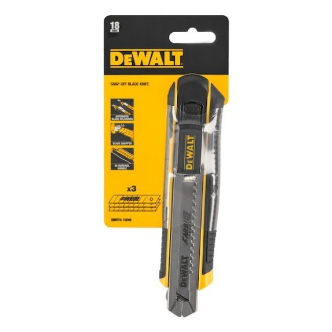 DeWALT DWHT0-10249 utility knife Black, Stainless steel, Yellow Folding blade knife