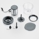 Severin KM 3867 electric food chopper 1 L 400 W Black, Silver, Transparent