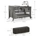 KinderKraft travel cot JOY 2 DARK GREY KinderKraft travel cot JOY 2 DARK GREY