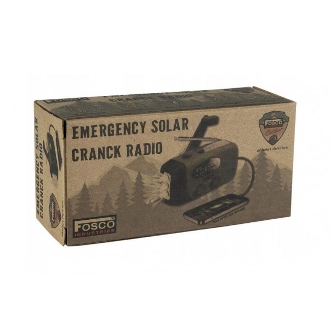 Fosco Outdoormen Edit emergency radio. Solar-Dynamo