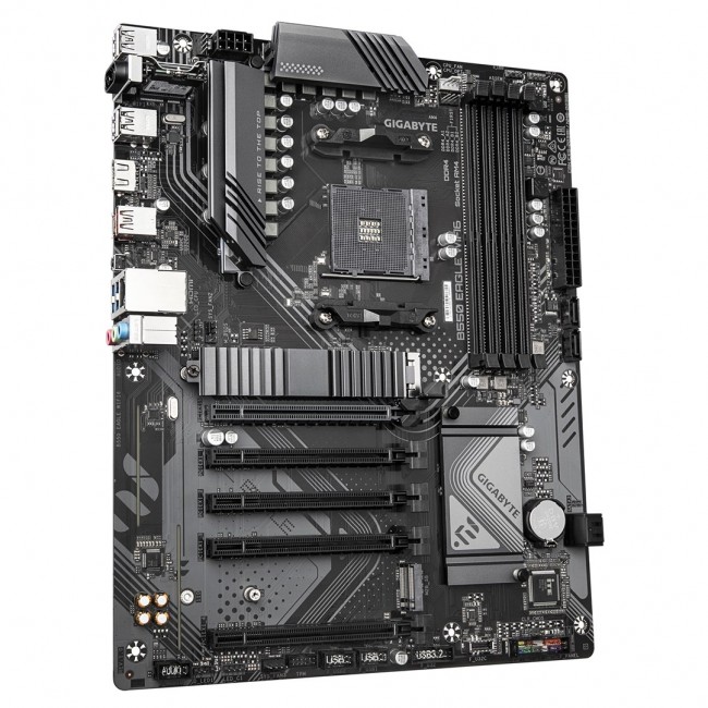 GIGABYTE B550 EAGLE WIFI6 Motherboard - AMD Ryzen 5000 G-Series CPUs, 10+3+1 Phases VRM, up to 3200MHz DDR4, 1xPCIe 4.0 + 1xPCIe 3.0 M.2, 1GbE LAN, WIFI 6, USB 3.2 Gen 2