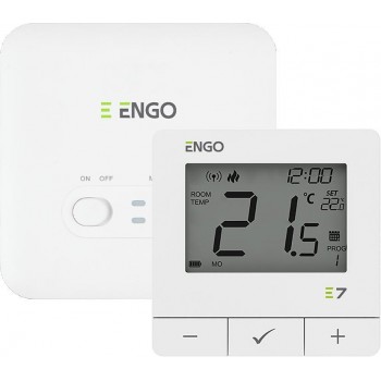 ENGO Controls E7-RFW Wireless Thermostat, White