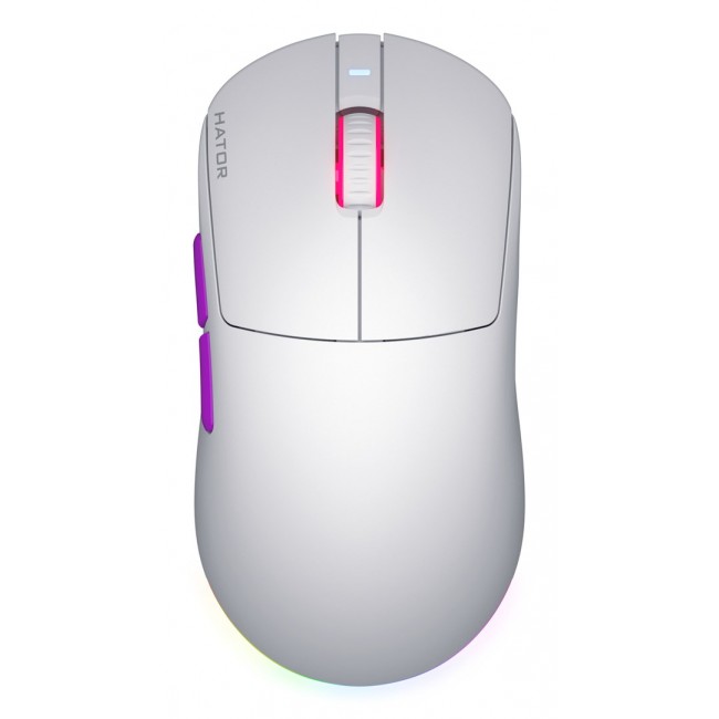 HATOR Quasar 3 ULTRA 8K Wireless, white-violet - Optical Yellow 100M Switches PixArt PAW3950 HATOR Quasar 3 ULTRA 8K Wireless, white-violet - Optical Yellow 100M Switches PixArt PAW3950