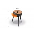 Unold 86545 electric space heater Indoor Black, Wood Fan electric space heater