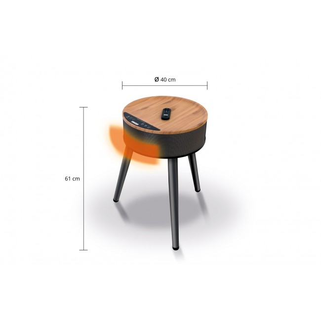 Unold 86545 electric space heater Indoor Black, Wood Fan electric space heater