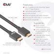 CLUB3D Ultra High Speed HDMI Certified Cable 4K120Hz 8K60Hz 48Gbps M/M 5m/16.4ft