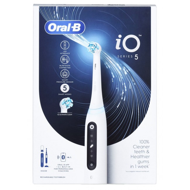 Braun Oral-B iO5 Quite White electric toothbrush Braun Oral-B iO5 Quite White electric toothbrush