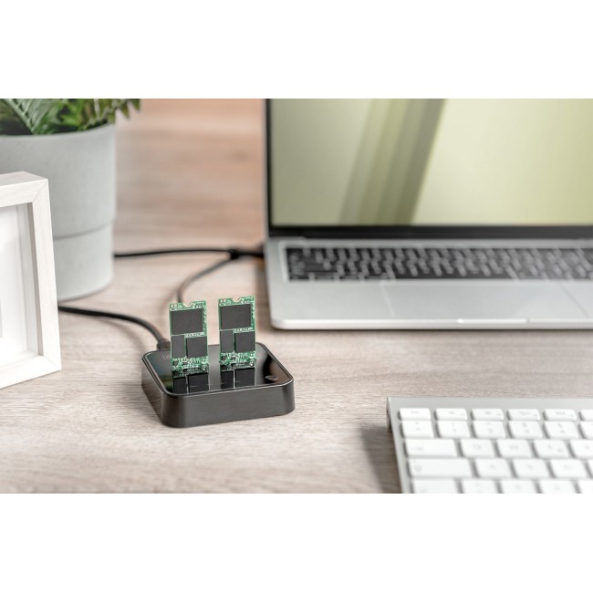 Digitus Dual M.2 NVMe SSD Docking Station with Offline Clone Function, USB-CTM