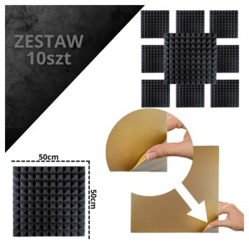 DNA AM2 BK acoustic panel set of 10 pcs. black