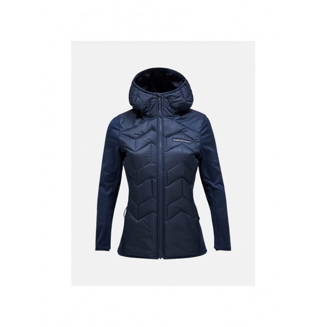 Women's Hybrid Jacket Peak Performance Elevate Liner Hybrid Hood - blue shadow Women's Hybrid Jacket Peak Performance Elevate Liner Hybrid Hood - blue shadow