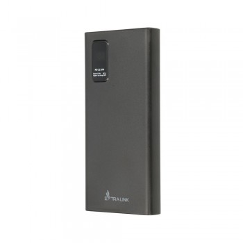 Extralink Powerbank EPB-067B 10000mAh Black Power bank, Fast Charging, USB-C
