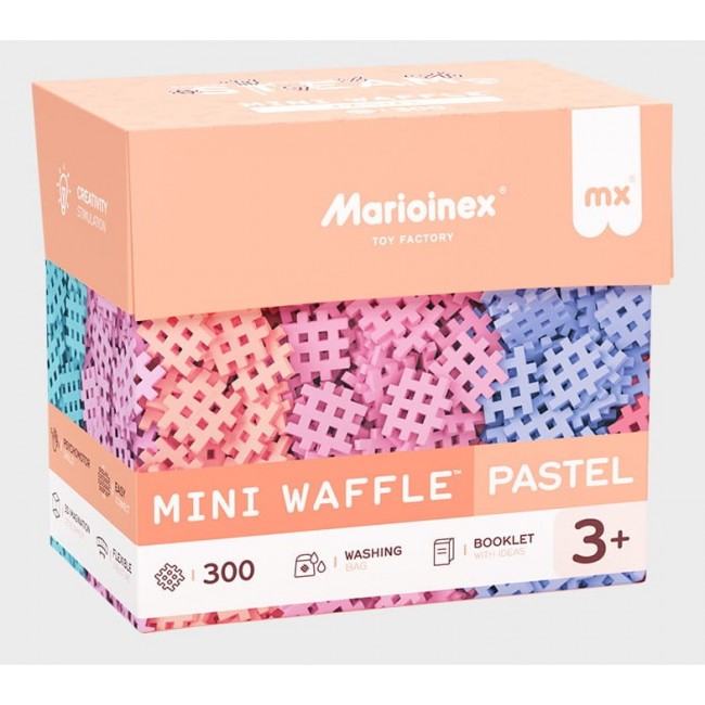 Waffle Mini Pastel 300 Pieces 636 Marioinex