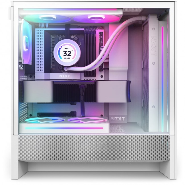 NZXT H5 Flow RGB Midi Tower White NZXT H5 Flow RGB Midi Tower White