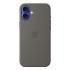 Apple iPhone 16 Plus Silicone Case with MagSafe - Stone Gray