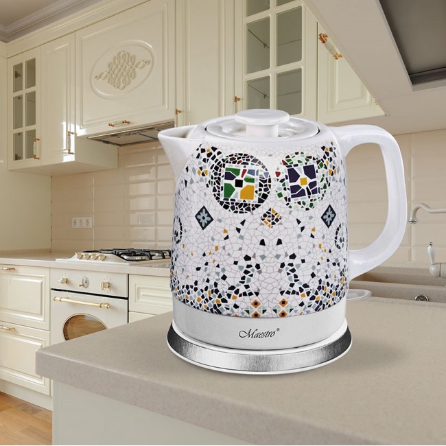 Ceramic electric kettle MAESTRO MR-068 1,5L 1500W (MR-068-MOSAIC) Ceramic electric kettle MAESTRO MR-068 1,5L 1500W (MR-068-MOSAIC)