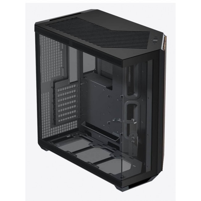 APNX V1-W-BK-v1 Midi Tower Black, Wood