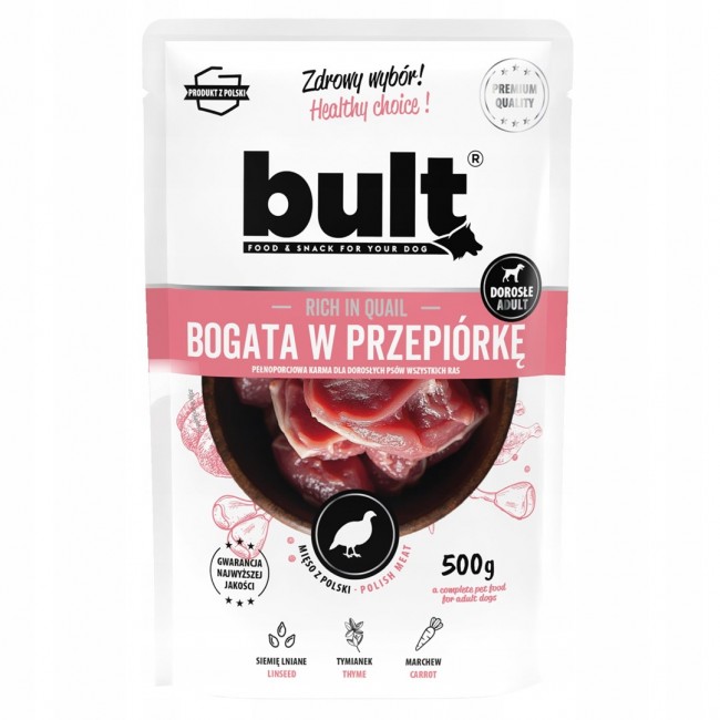 BULT Rich in quail - wet dog food - 500g