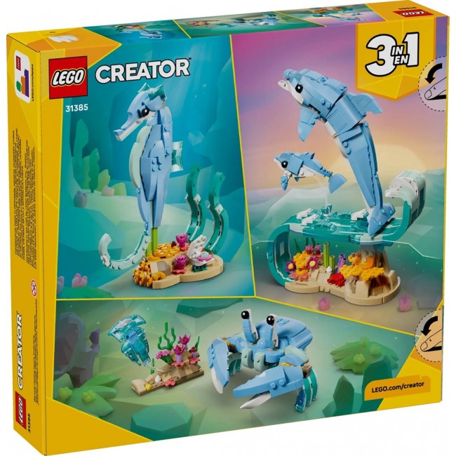 LEGO CREATOR 3 IN 1 31385 Sea Animals: Beautiful Dolphins LEGO CREATOR 3 IN 1 31385 Sea Animals: Beautiful Dolphins