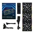 Lian Li UNI FAN TL Wireless LCD Fan, ARGB, PWM, 3-Pack incl. Controller - 120 mm, black Lian Li UNI FAN TL Wireless LCD Fan, ARGB, PWM, 3-Pack incl. Controller - 120 mm, black