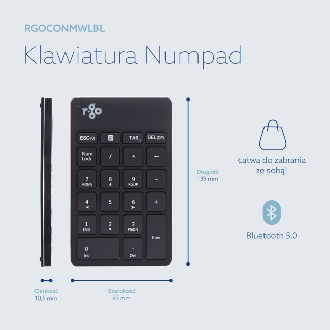 R-Go Numpad Break - keyboard - black