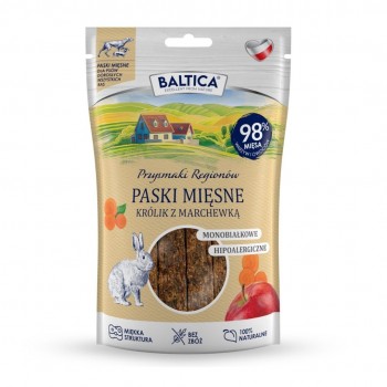 BALTICA Przysmaki regionu Rabbit with carrot Mono - dog treat - 90g