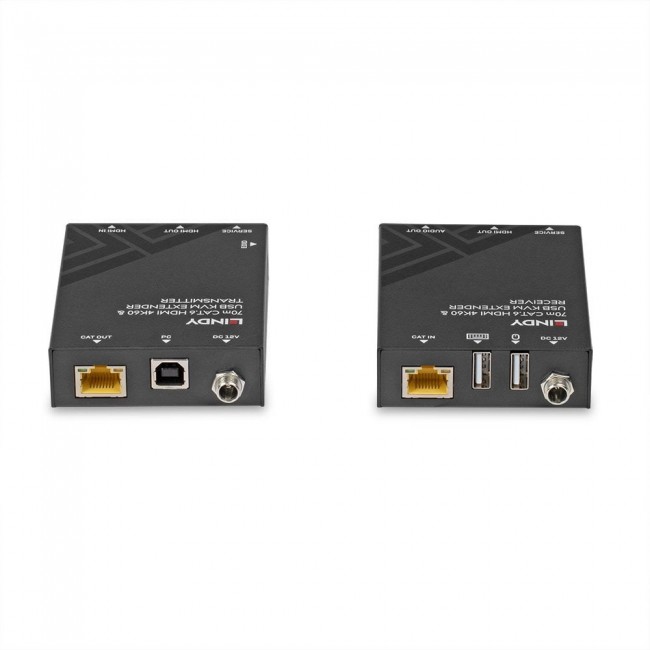 Lindy 70m Cat.6 HDMI 4K60, USB and Audio KVM Extender