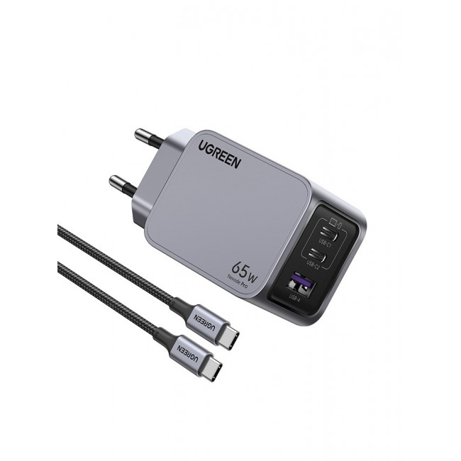Ugreen 25871 mobile device charger Universal Grey AC Fast charging Indoor