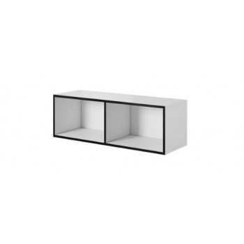 Cama open storage cabinet ROCO RO2 112/37/37 white/black