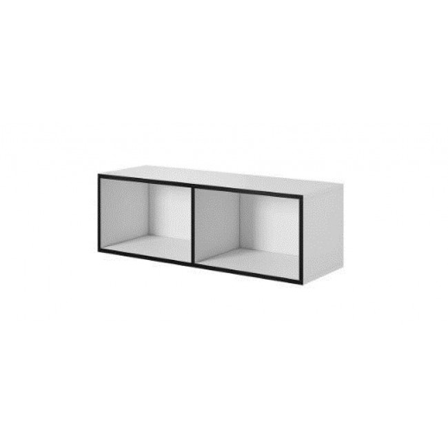 Cama open storage cabinet ROCO RO2 112/37/37 white/black