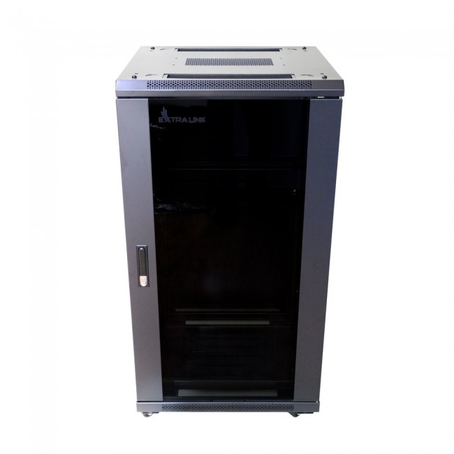 Extralink Rackmount cabinet 22U 600x800 Black standing Extralink Rackmount cabinet 22U 600x800 Black standing