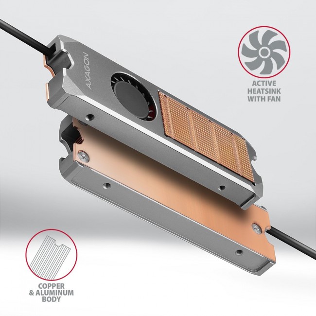 Cooling for Axagon CLR-M2FAN 2280 SSD Cooling for Axagon CLR-M2FAN 2280 SSD