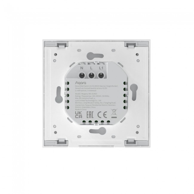 Dual switch with neutral conductor WS-EUK03 Aqara Dual switch with neutral conductor WS-EUK03 Aqara
