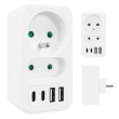Current socket x2 + 4xUSB Maclean, splitter with 2 sockets, 2xUSB A, 2xUSB C PD 20W, 1x16A + 1x6A, MCE249 F/W Current socket x2 + 4xUSB Maclean, splitter with 2 sockets, 2xUSB A, 2xUSB C PD 20W, 1x16A + 1x6A, MCE249 F/W