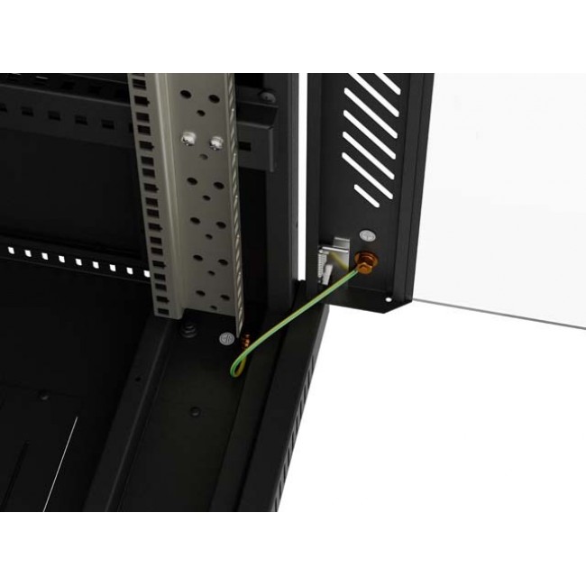 Lanberg FF01-6624-12BL rack cabinet 24U Freestanding rack Black