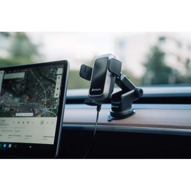 Verbatim FWC-03 Pro Qi Fast Wireless Autoladeger t retail Black