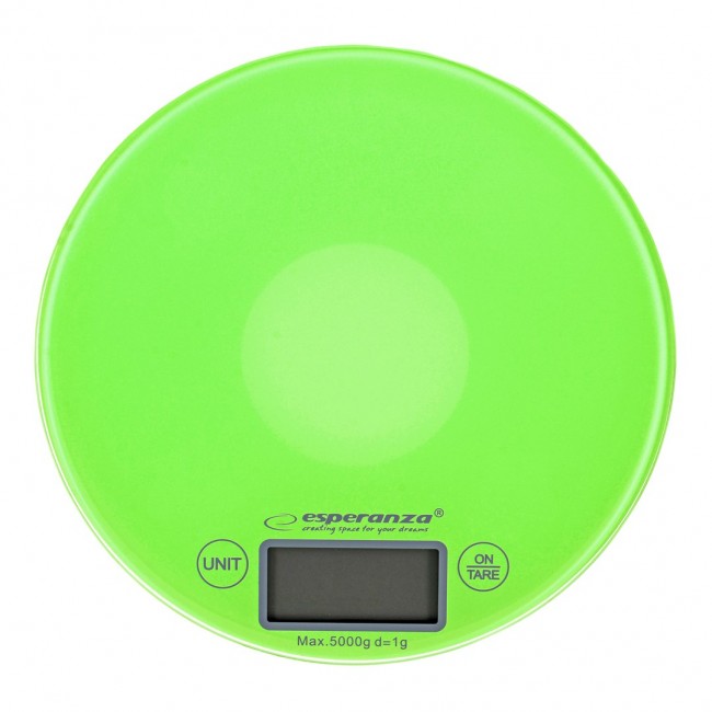 Esperanza EKS003G kitchen scale Electronic kitchen scale Green,Yellow Countertop Round