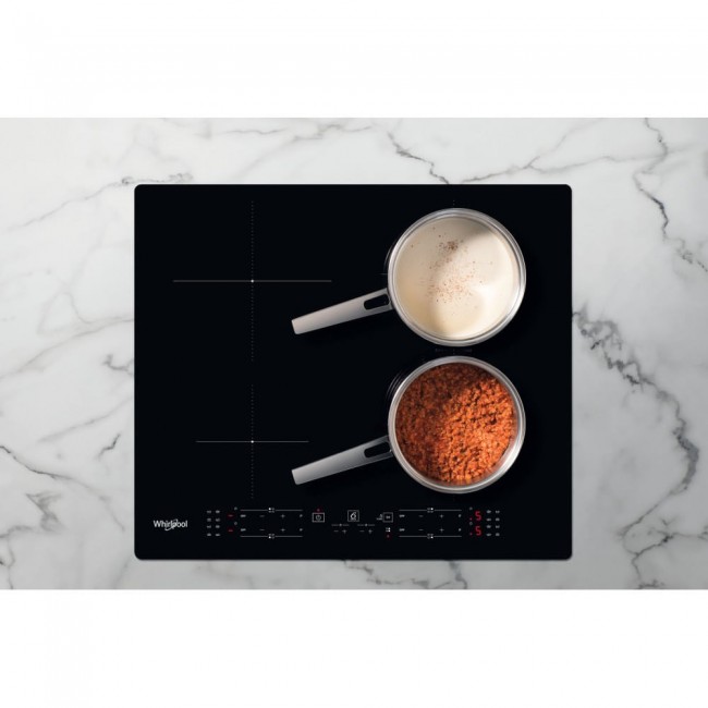 Whirlpool WB B8360 NE Black Built-in 59 cm Zone induction hob 4 zone(s)