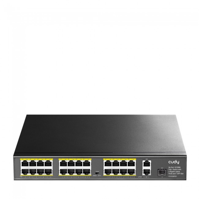 Cudy FS1026PS1 network switch Unmanaged Gigabit Ethernet (10/100/1000) Power over Ethernet (PoE) Black Cudy FS1026PS1 network switch Unmanaged Gigabit Ethernet (10/100/1000) Power over Ethernet (PoE) Black