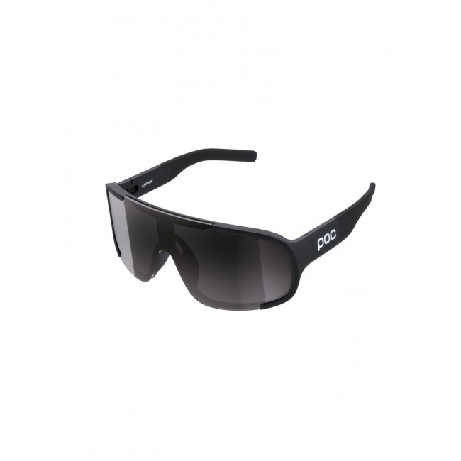 POC Aspire cycling glasses black - Clarity Universal/Partly Sunny Grey Cat 2
