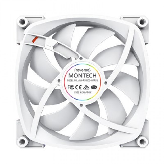 Montech RX140 PWM Computer case Fan 14 cm White 1 pc(s) Montech RX140 PWM Computer case Fan 14 cm White 1 pc(s)