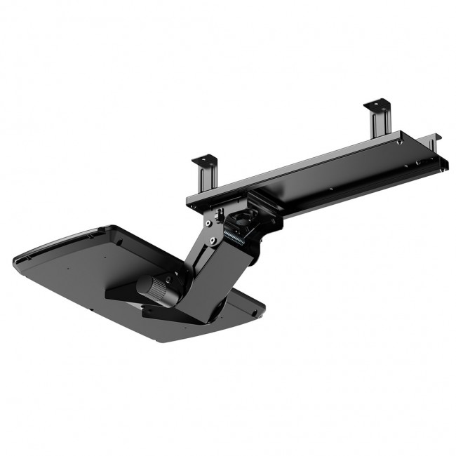 Maclean under-desk keyboard holder, adjustable, max. 5kg, black, MC-156 B