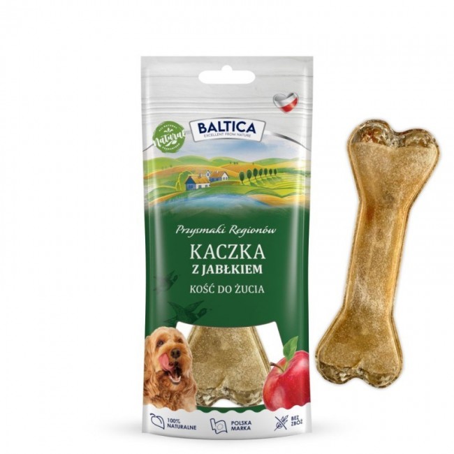 BALTICA Przysmaki region w Chewing bone Duck with apple - dog treat - 1
