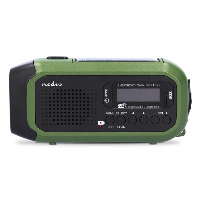 Nedis RDDBCR2000GN radio Portable Digital Black, Green