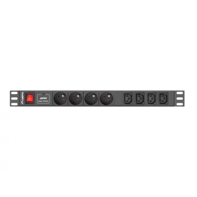 Lanberg PDU-04E04I-0200-BK power distribution unit (PDU) 4 AC outlet(s) 1U Black Lanberg PDU-04E04I-0200-BK power distribution unit (PDU) 4 AC outlet(s) 1U Black