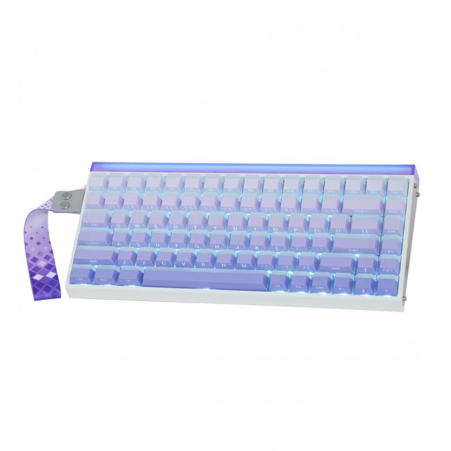 HERO84 HE White+Purple+Gradient+LIGHT JadeKing RGB AULA gasket keyboard