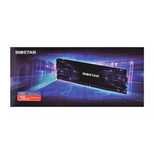 Biostar 16GB 3200MHz DDR4 Memory with Storming Heatsink